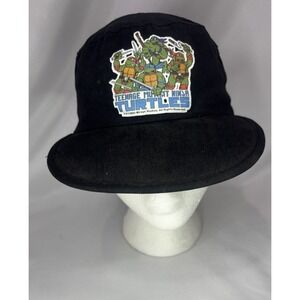 Vintage Teenage Mutant Ninja Turtles Hat Black Universal  1990s TMNT